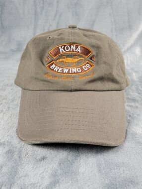 Kona Brewing Co. Liquid Aloha Hawaii Brown Adjustable Cap Hat